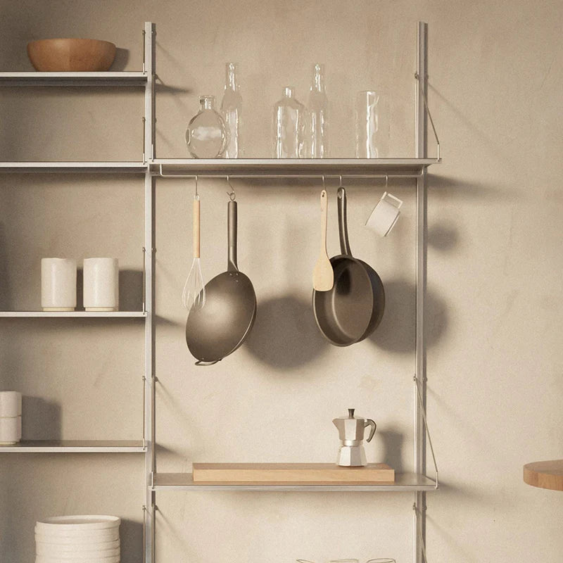 Shelf Library Hanger Section │ H42.7 │ Stainless Steel