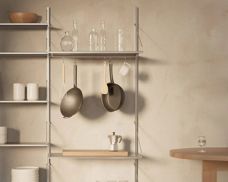 Shelf Library Hanger Section │ H72 │ Stainless Steel
