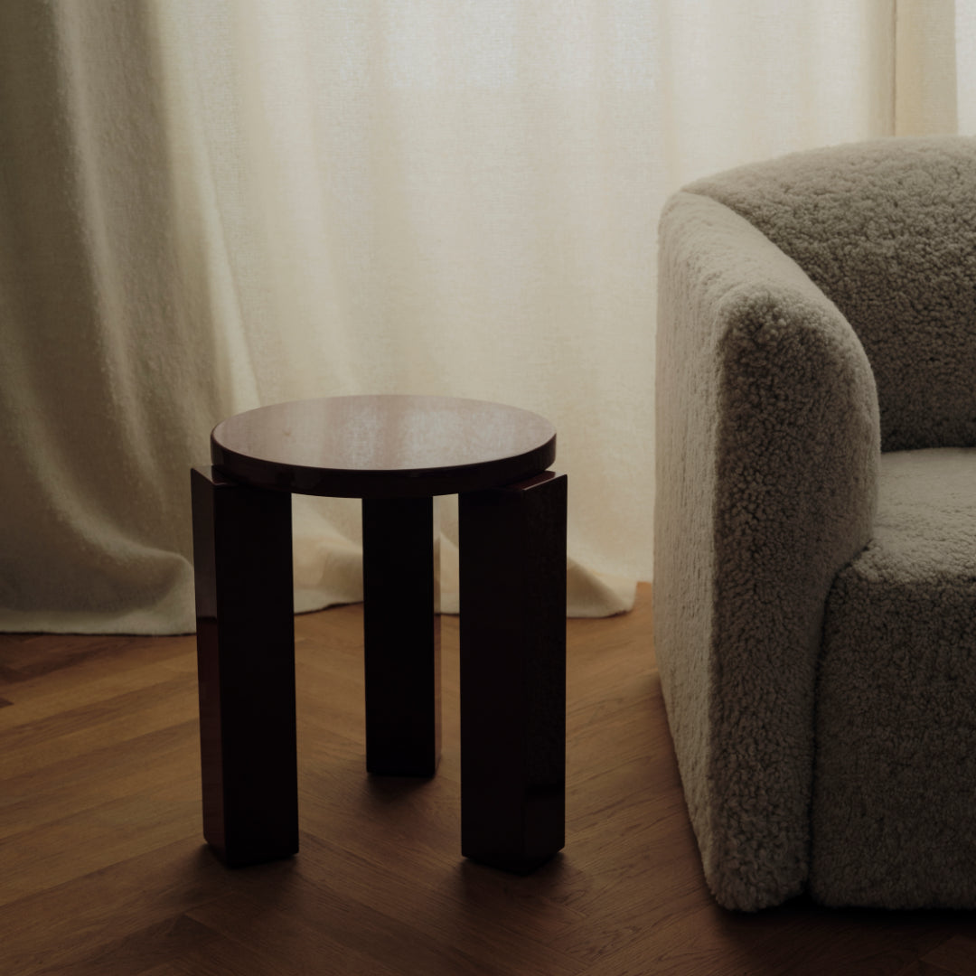 New Works Atlas Stool Round, Lacquered | Batten Home