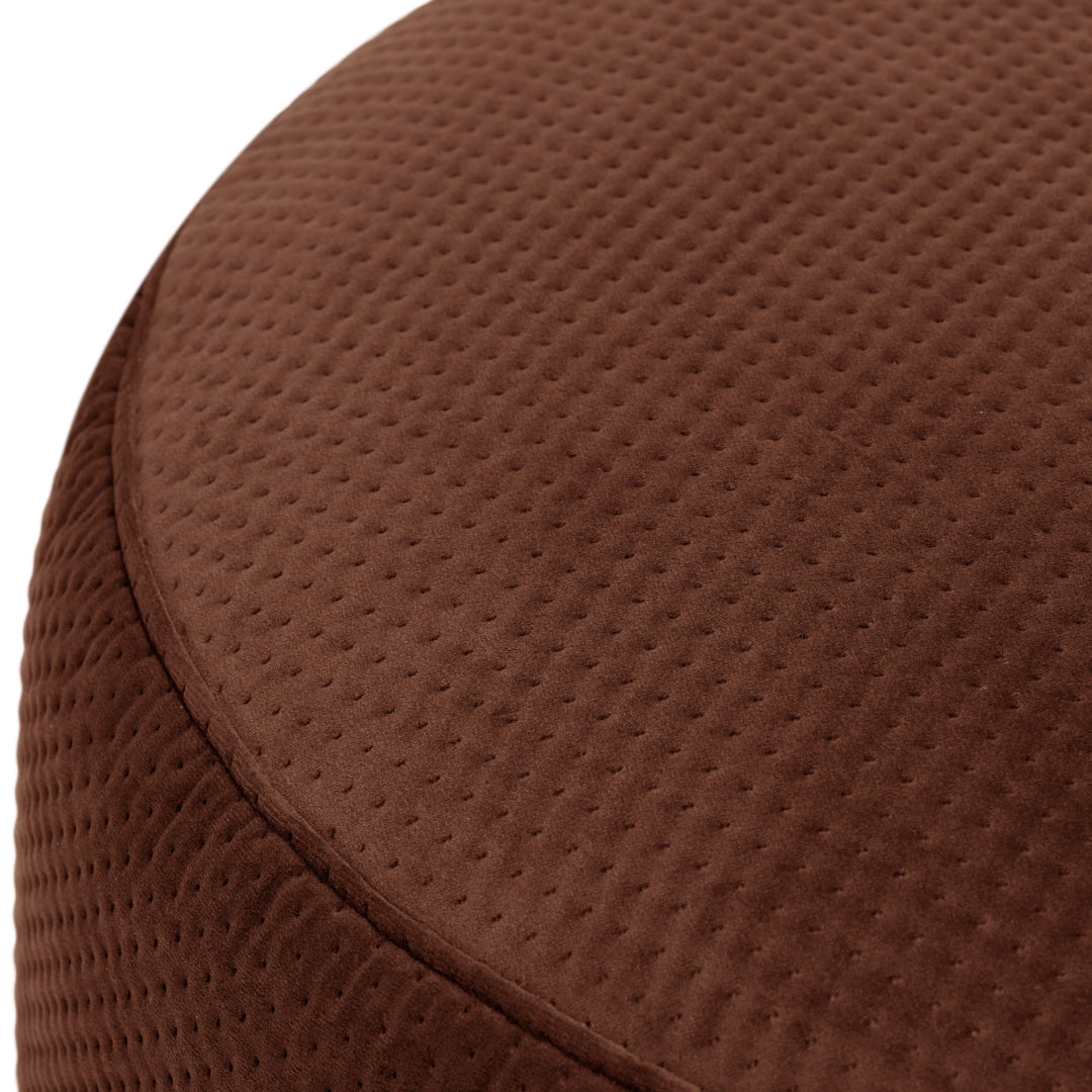 Point Large Recycled Royal Velvet Pouf