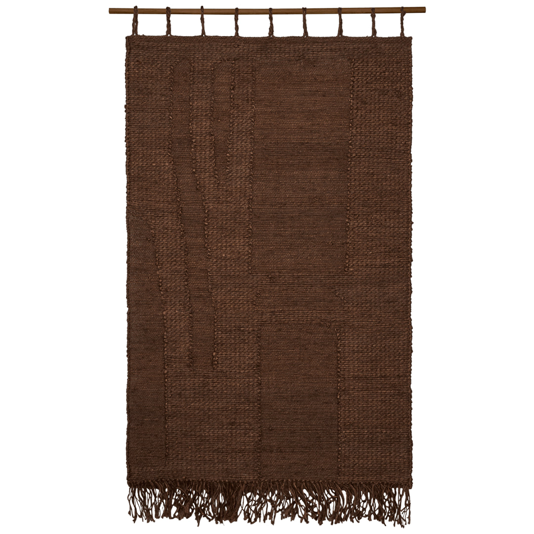Ferm Living Harvest Wall Rug - Dark Chocolate - Batten Home
