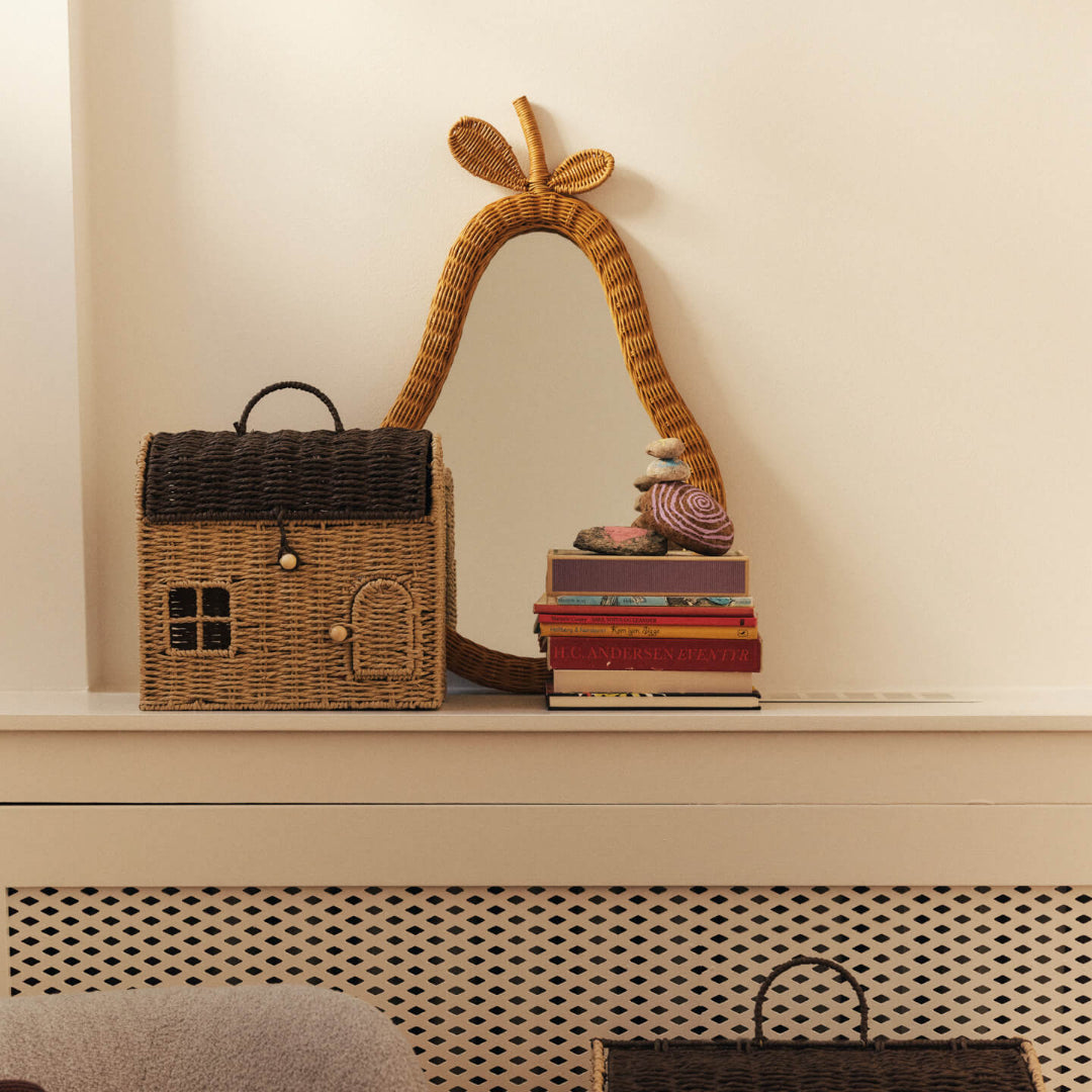 Ferm Living Pear Braided Mirror - Natural - Batten Home