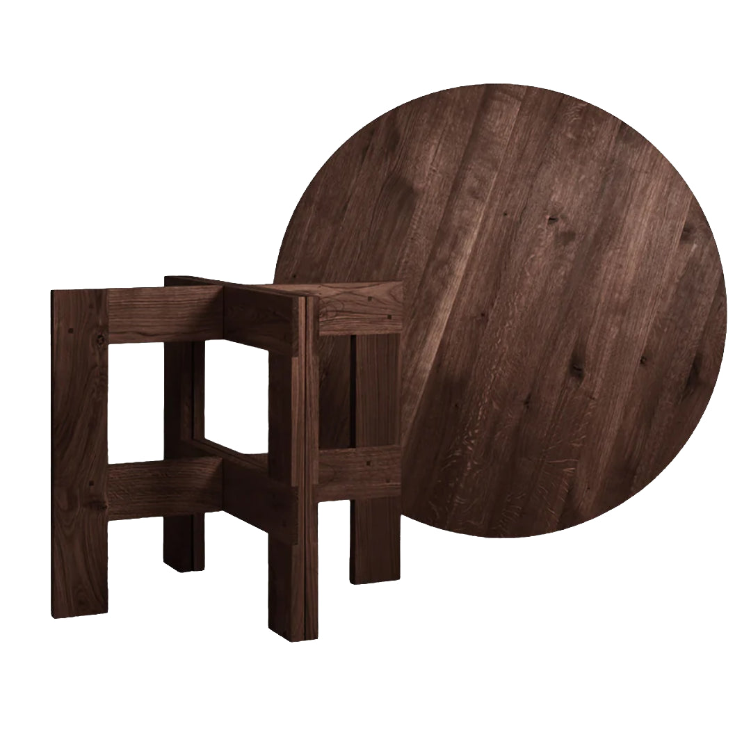 Farmhouse Round Trestle Table