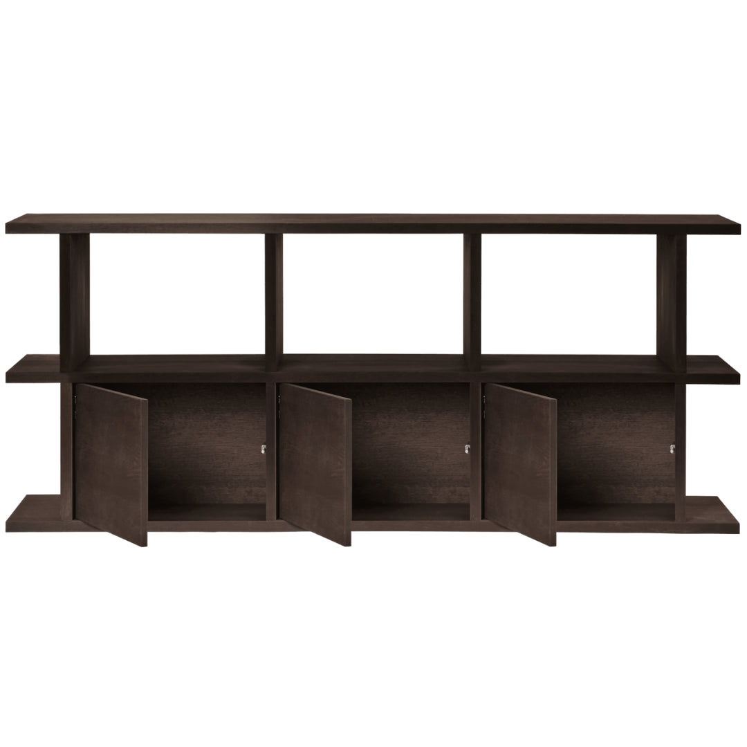 Ferm Living Kona Bookcase - 3x2 w/ 3 Cabinet Inserts - Batten Home