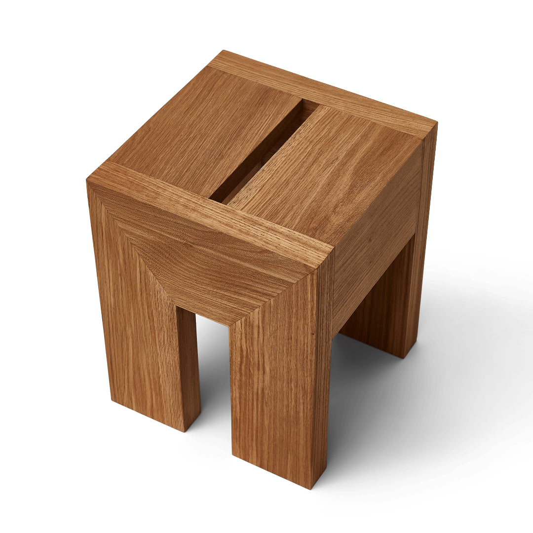 Form and Refine Monolith Side Table, Oak - Batten Home