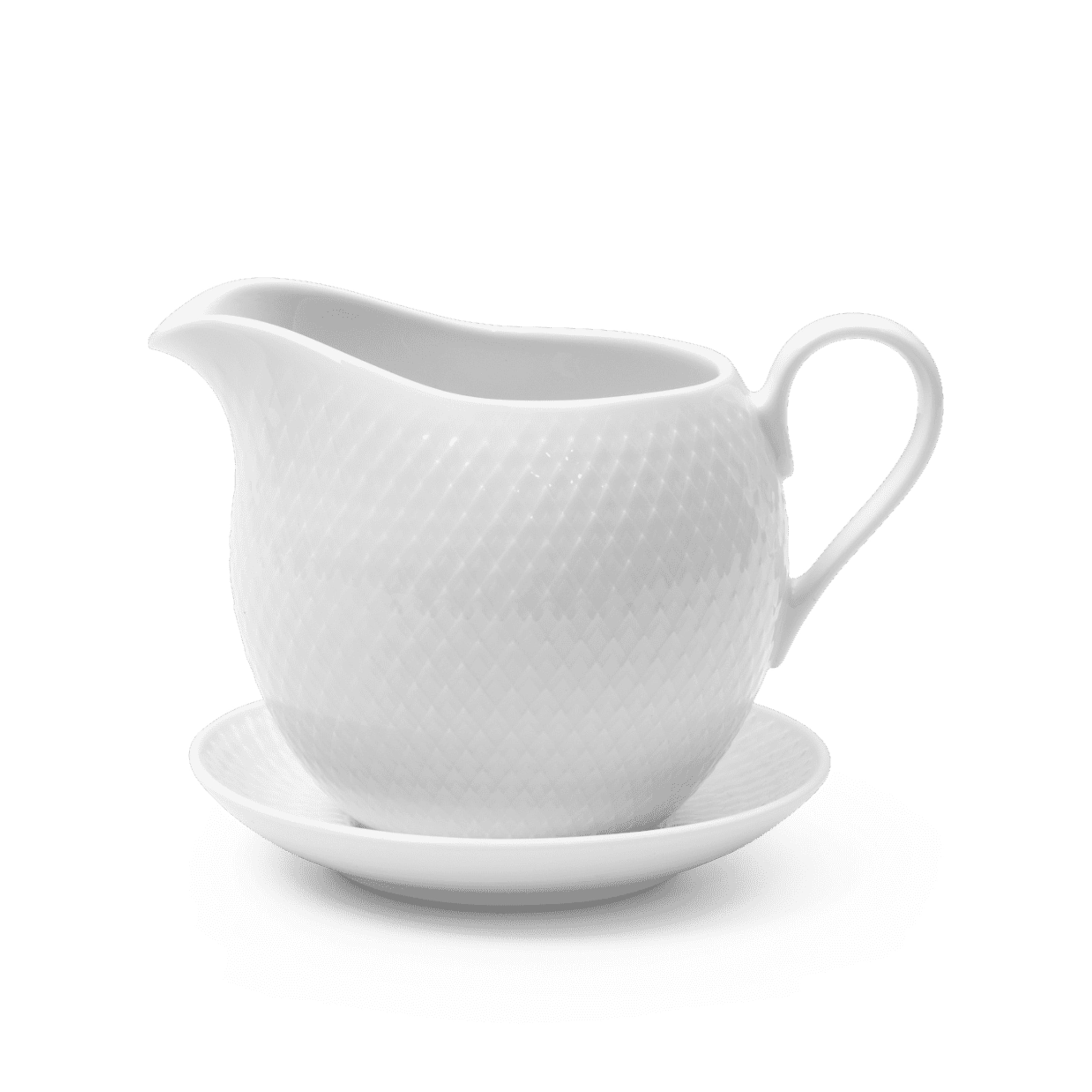 Lyngby Porcelain Rhombe Sauce Boat