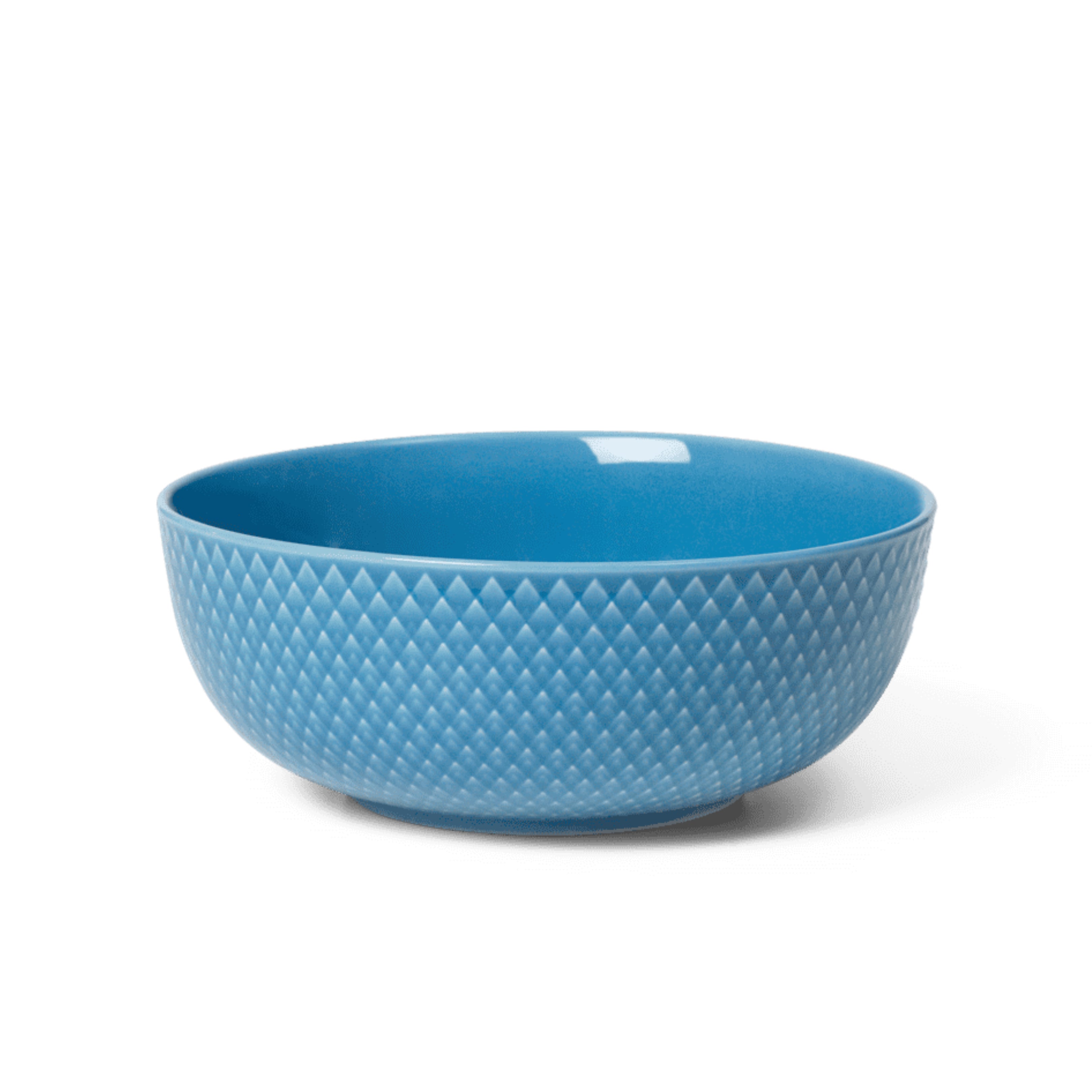 Lyngby Porcelain Rhombe Bowl 15.5 Blue