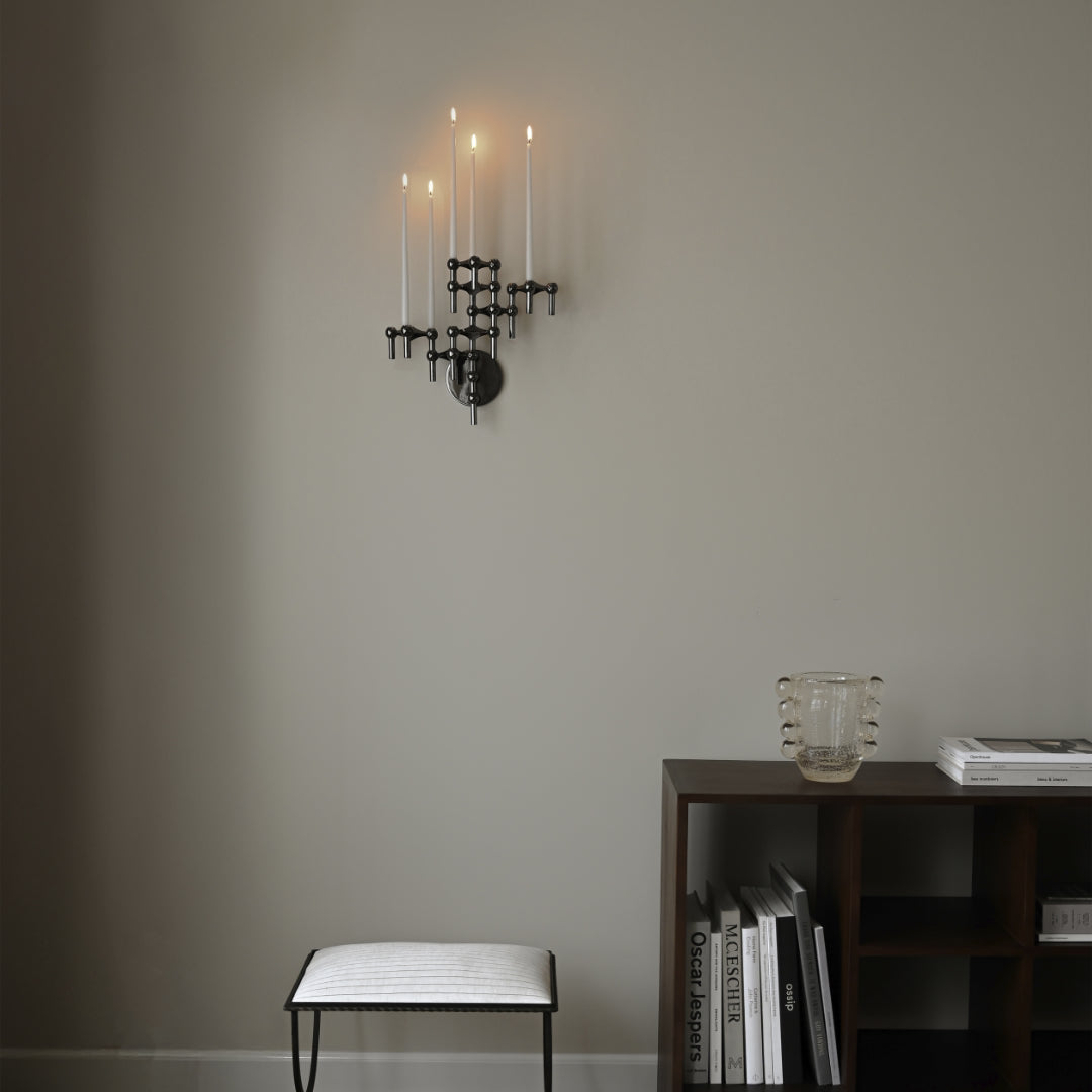 STOFF Nagel Wall Hanger, Black Chrome