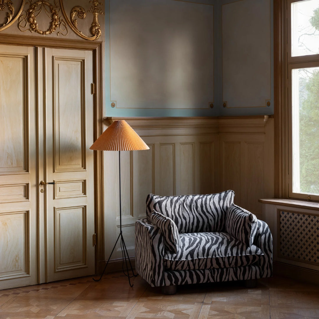 Miles Love Seat Zebra