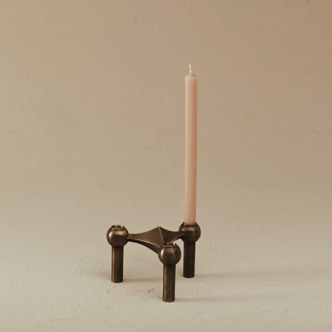 STOFF Nagel Candle, Beige, Set of 12 - Batten Home