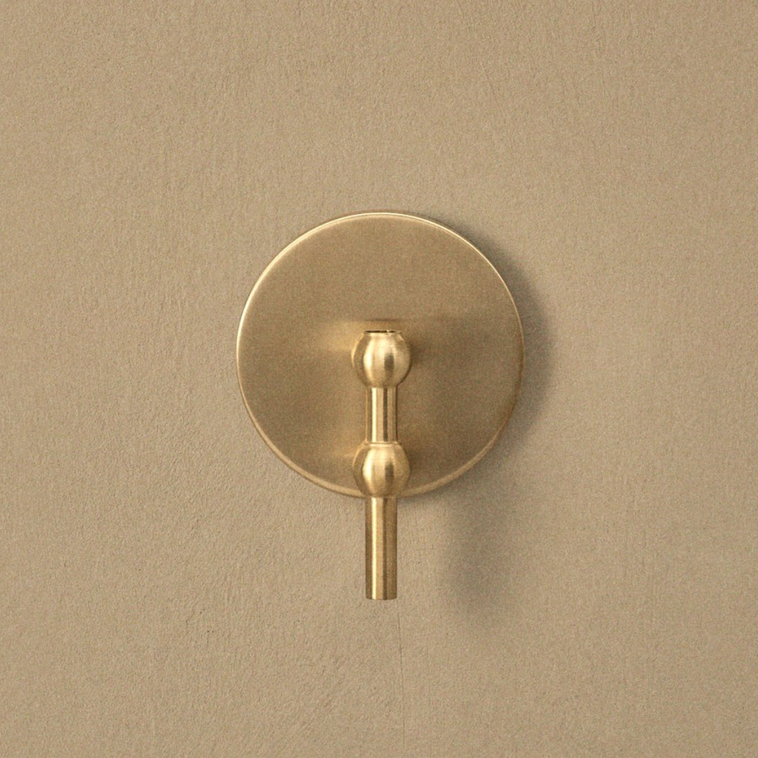 STOFF Nagel Wall Hanger, Brushed Brass - Batten Home