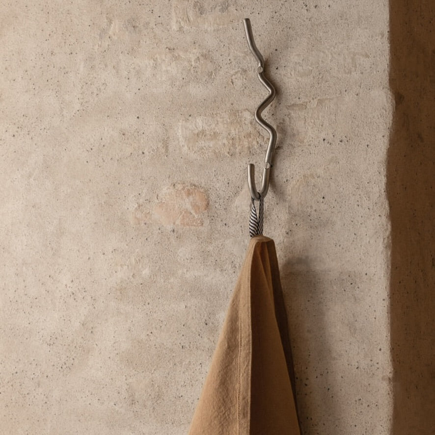 Ferm Living Curvature Hook - Stainless Steel - Batten Home