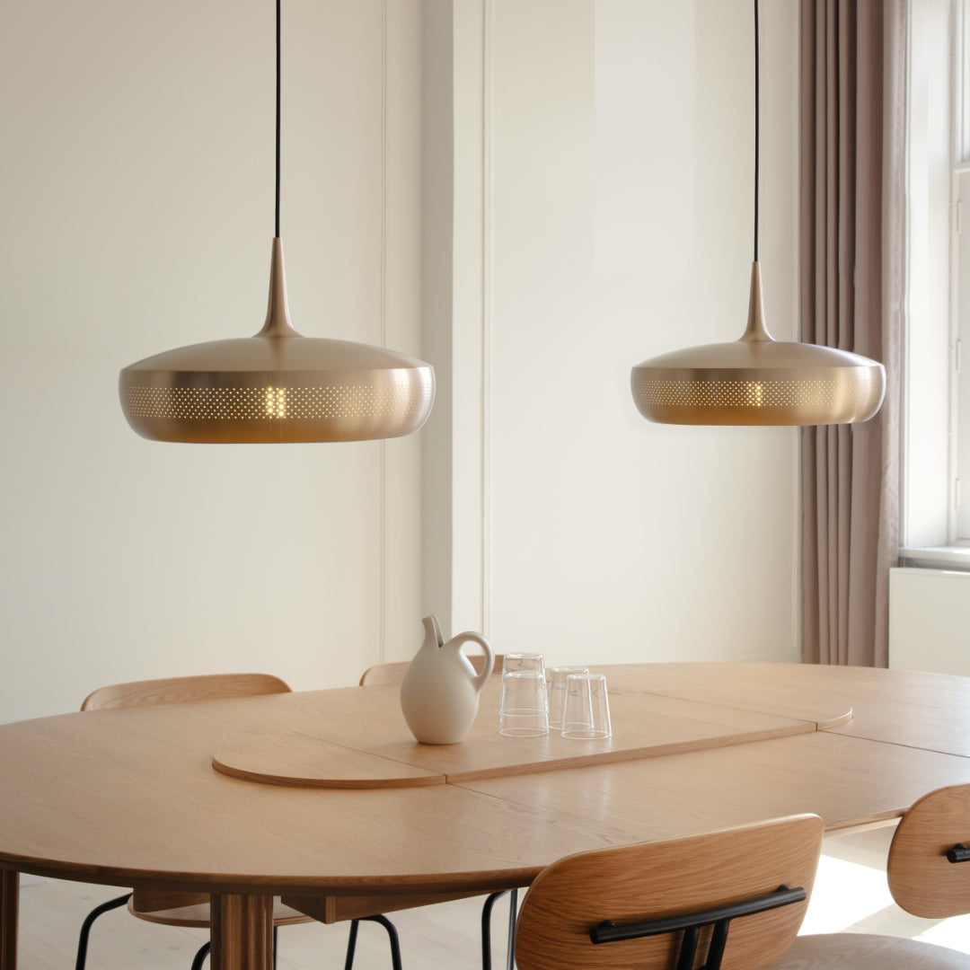 UMAGE Comfort Circle Extendable Dining Table Batten Home