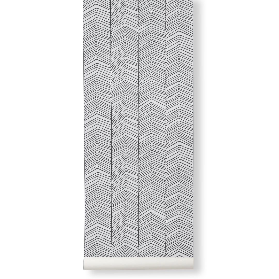 Herringbone Wallpaper - Batten Home