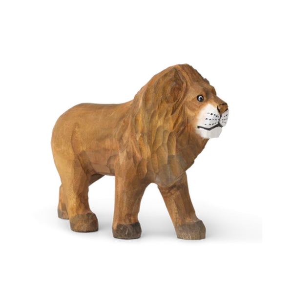 Animal Hand-Carved Wooden Toy - Lion