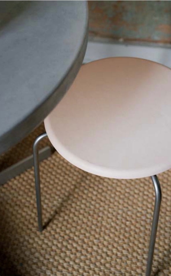 Petit Rond Stool - Leather Seat