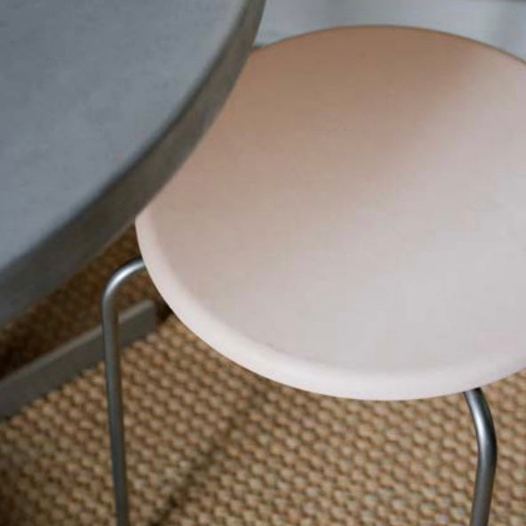 Petit Rond Stool - Leather Seat