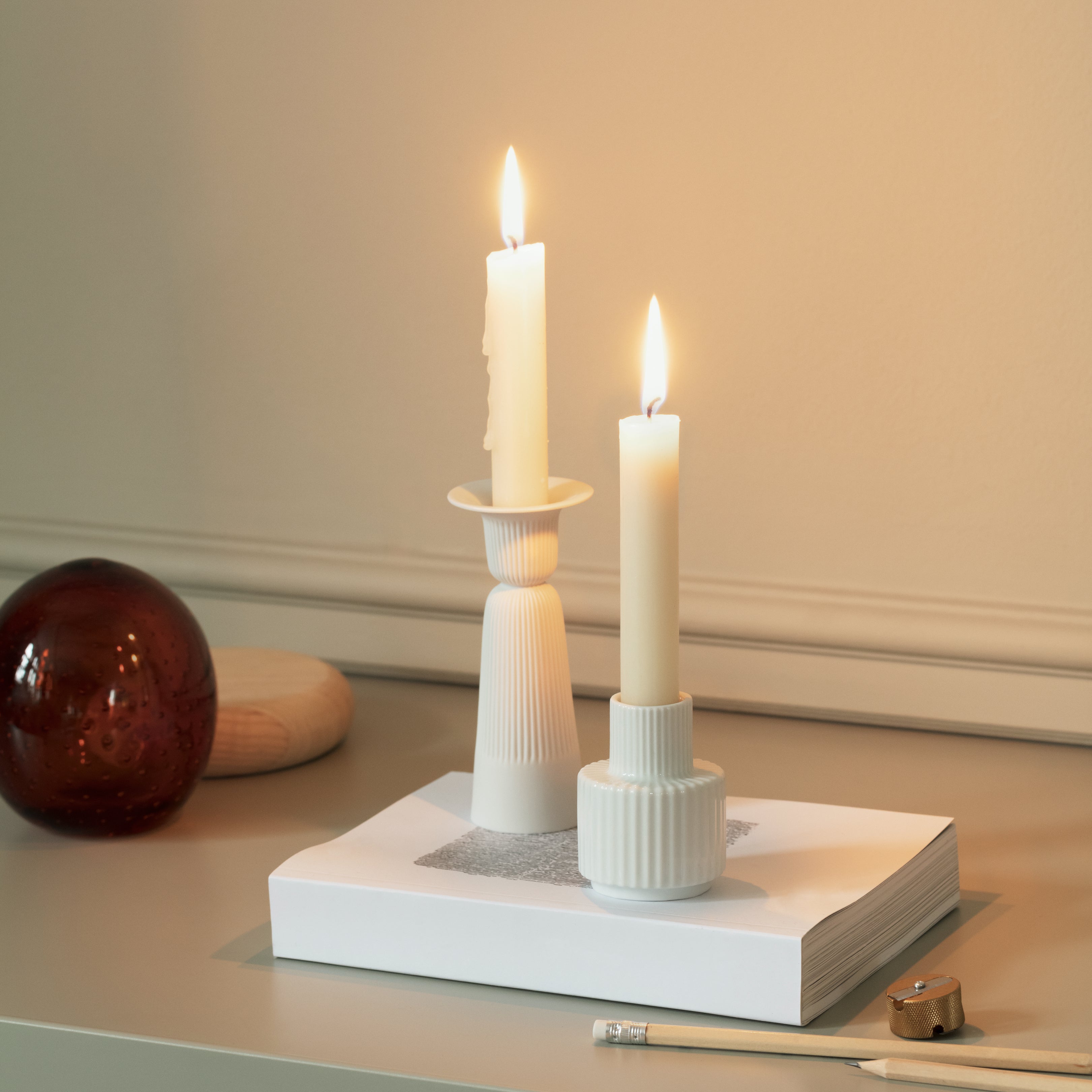 Lyngby Porcelain Candle Holder