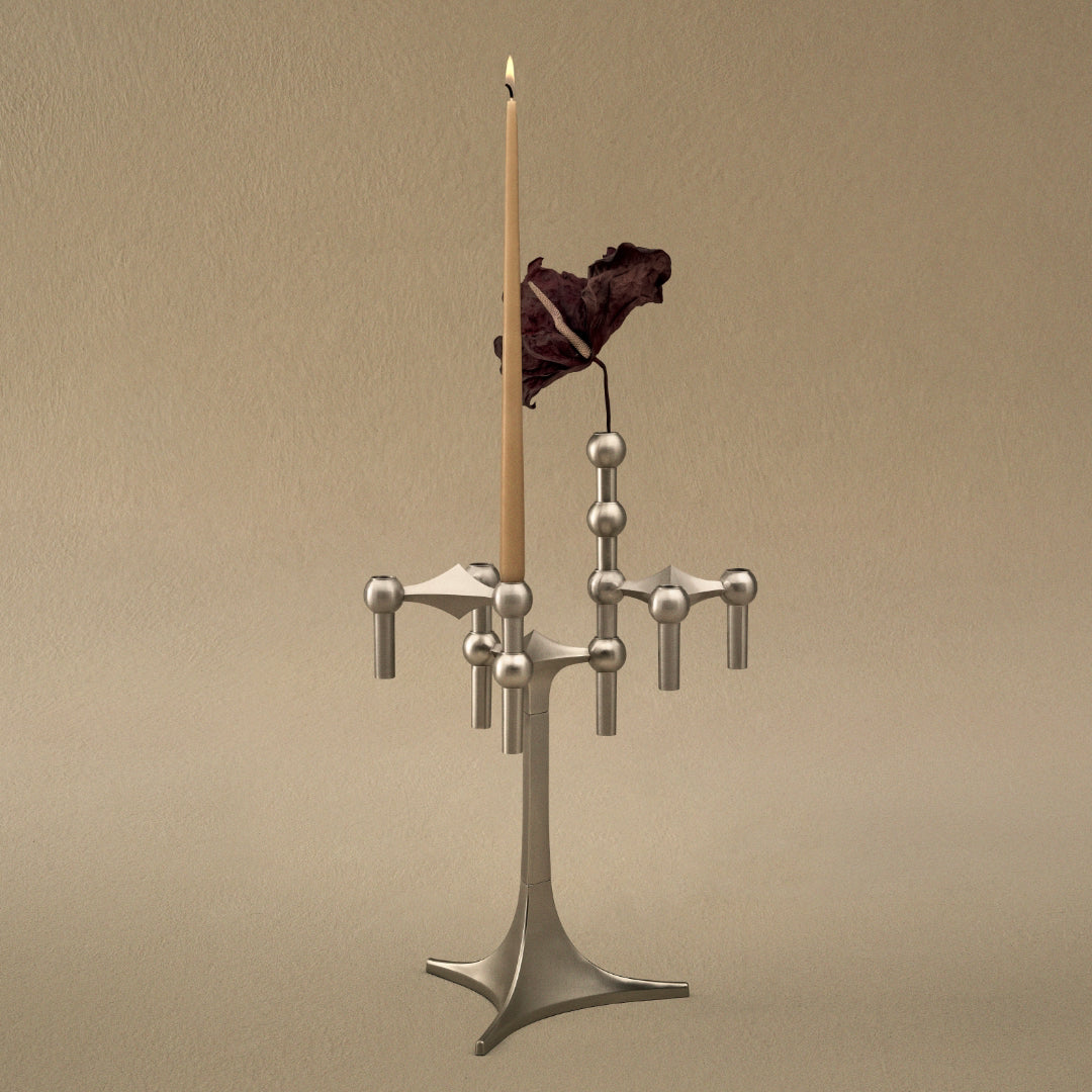 STOFF Nagel Stand, Brushed Chrome - Batten Home
