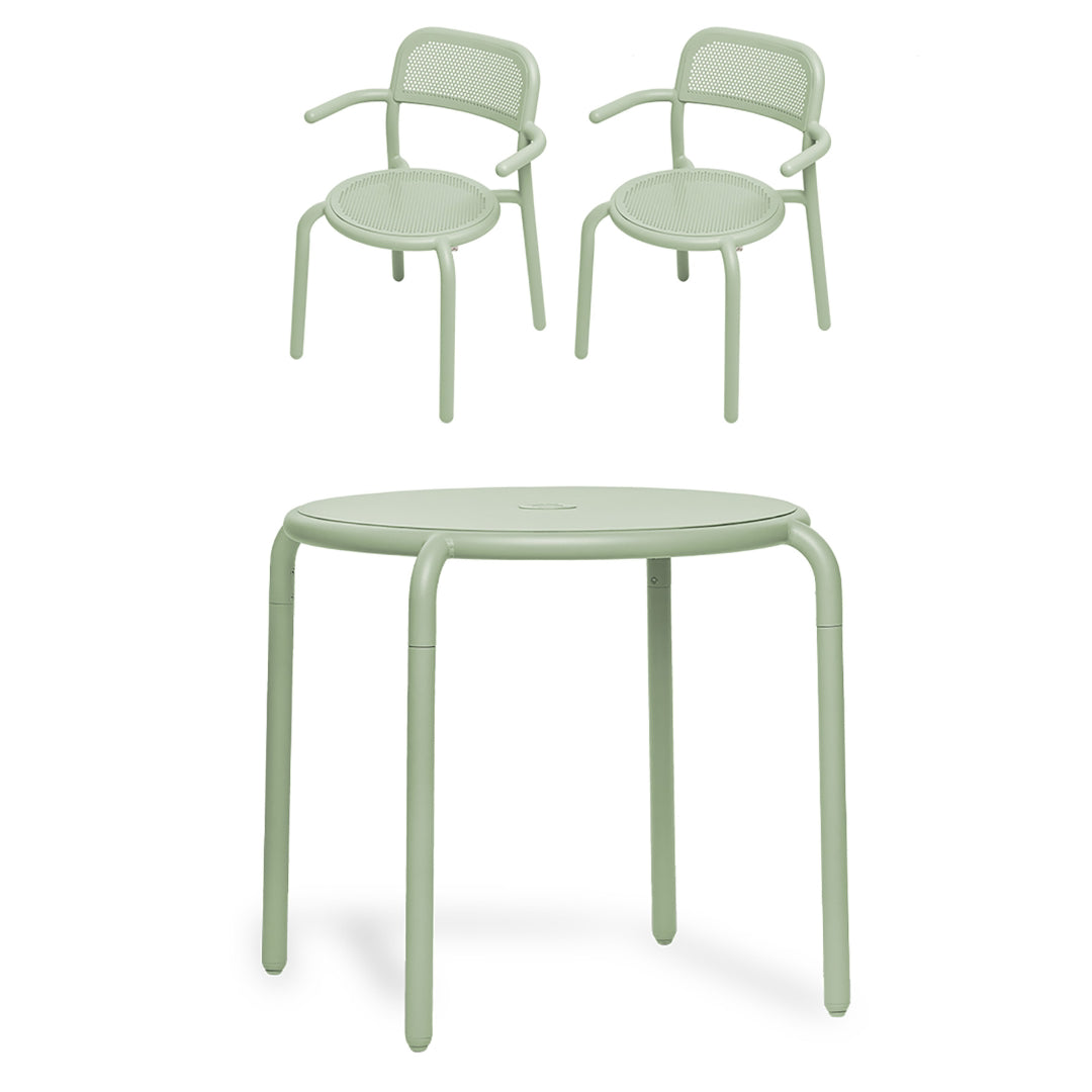 Toni Bistreau Table Set w/ 2 Armchairs