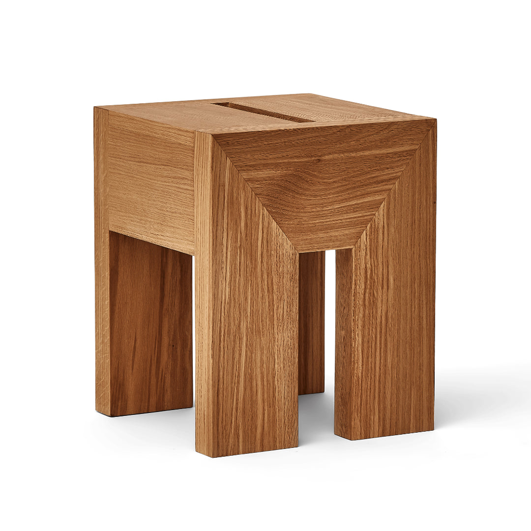 Form and Refine Monolith Side Table, Oak - Batten Home