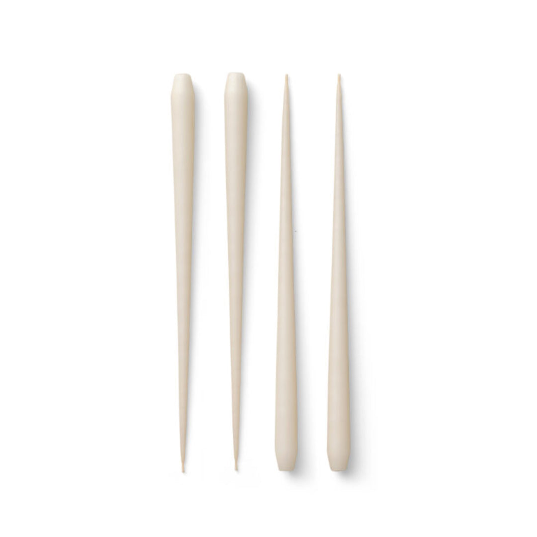 STOFF Nagel Lager Taper Candle, Off-White, Set of 4