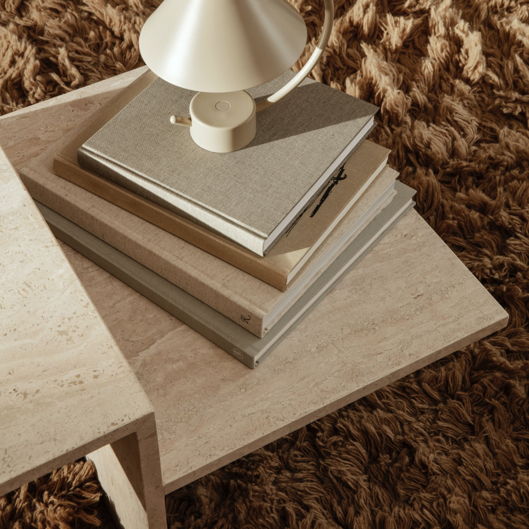 Distinct Coffee Table - Travertine - Batten Home