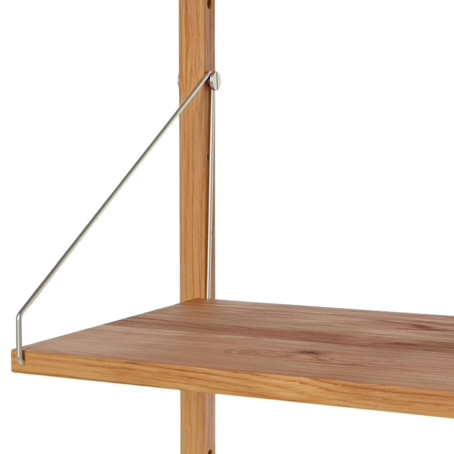 Shelf Library Hanger Section │ H45.2 │ Natural Oak