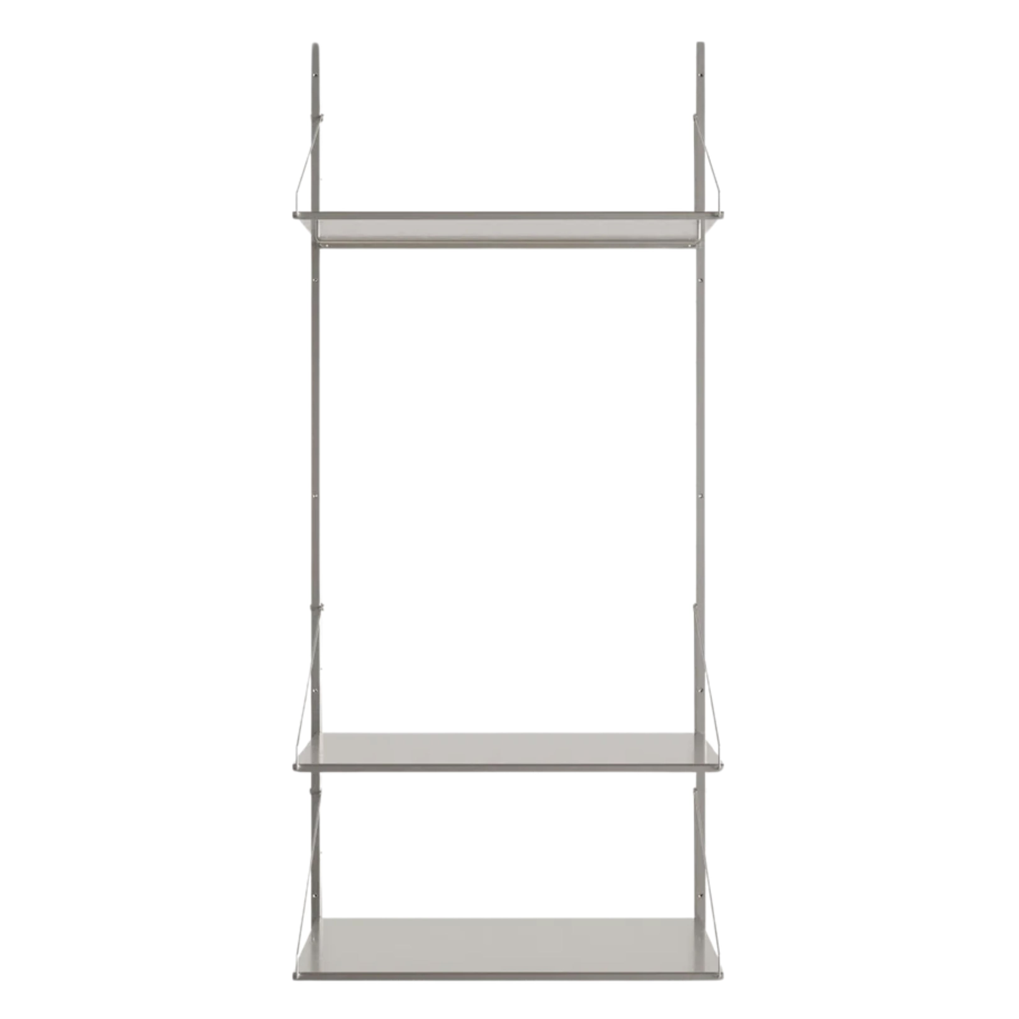 Shelf Library Hanger Section │ H72 │ Stainless Steel