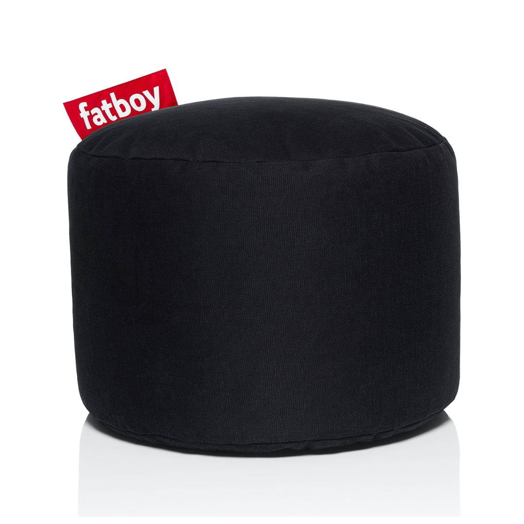 Point Stonewashed Pouf Ottoman