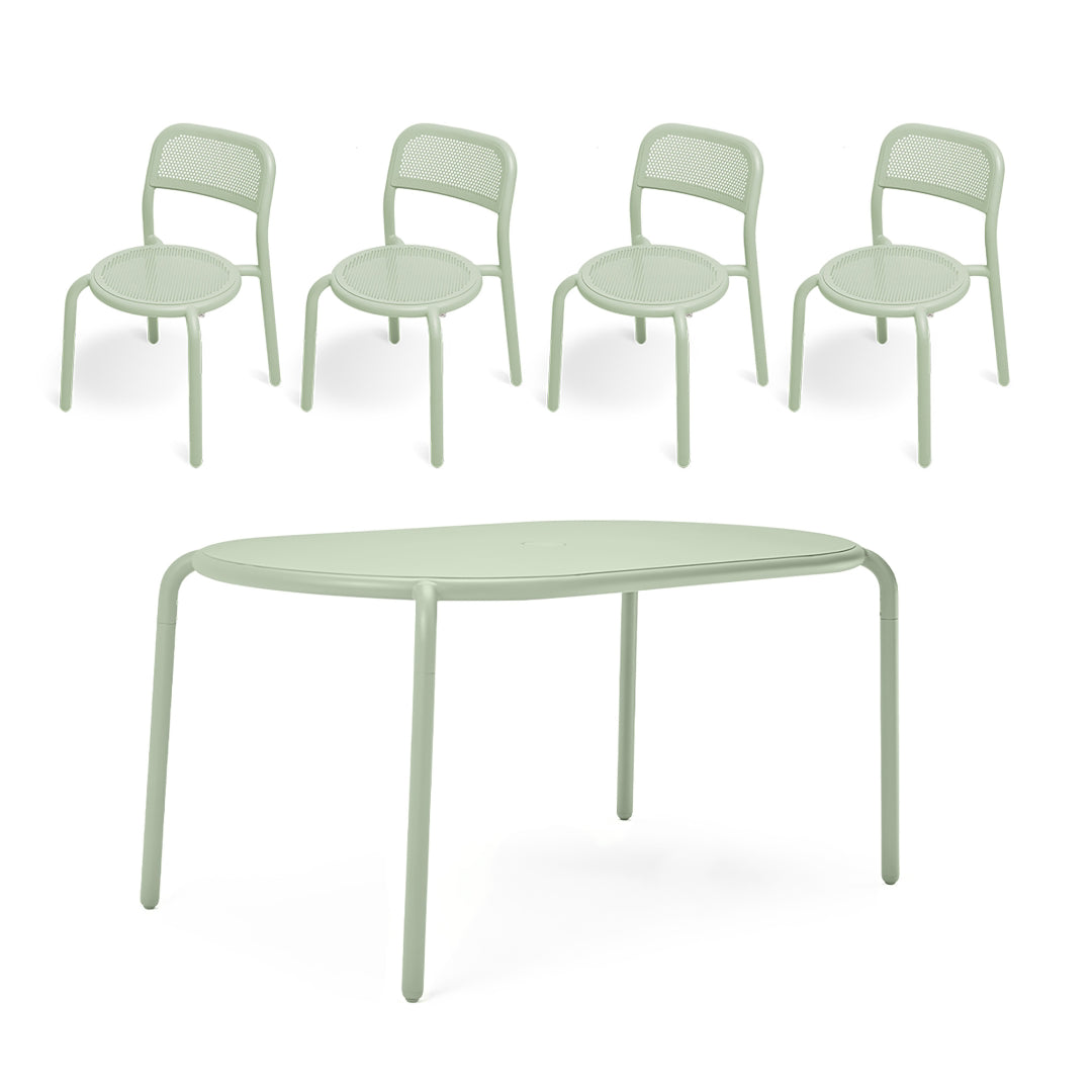 Toni Tavolo Table Set w/ 4 Chairs