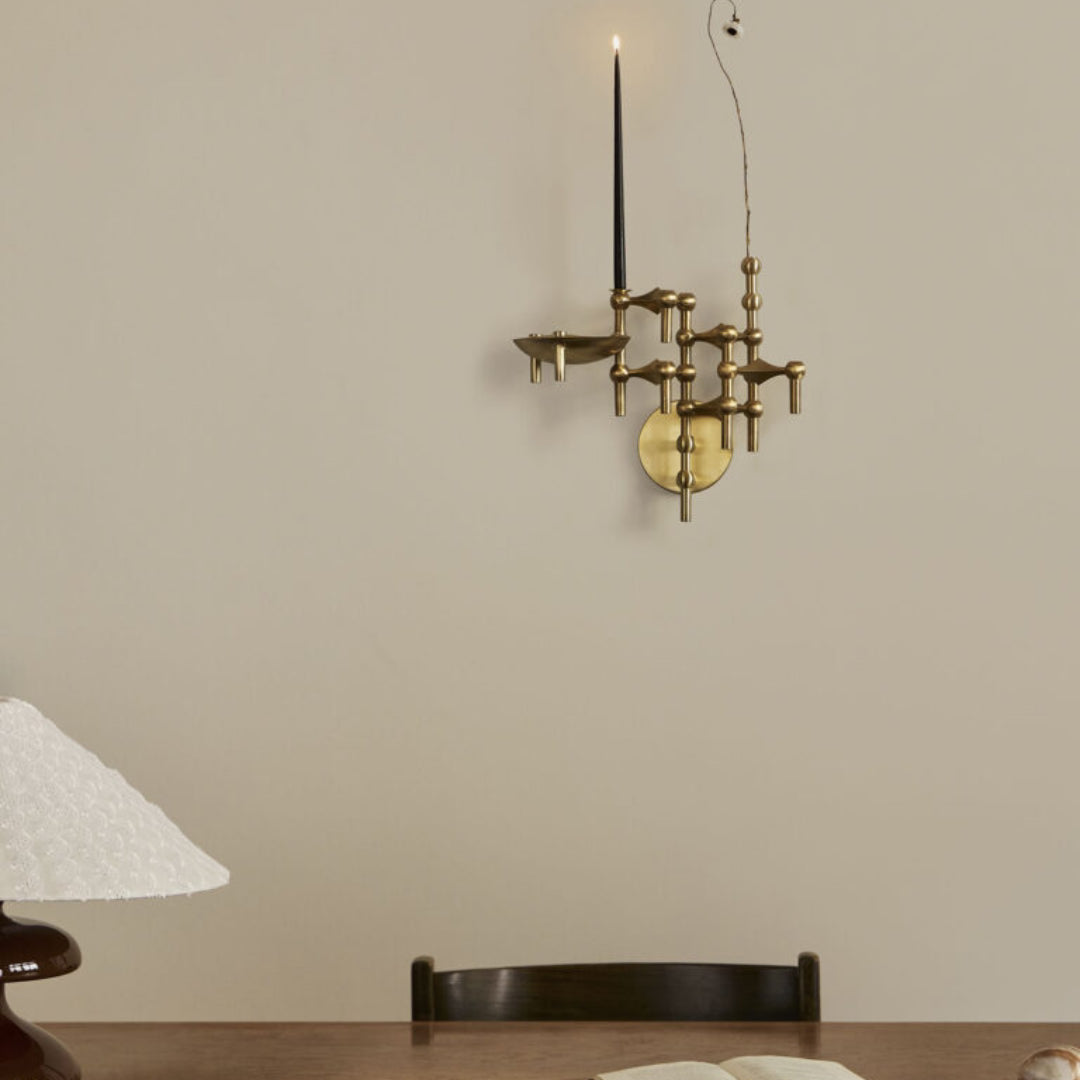 STOFF Nagel Wall Hanger, Brushed Brass - Batten Home
