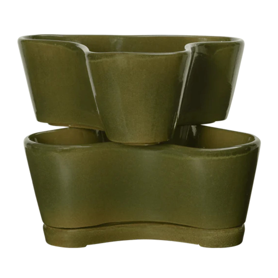 stackable plant pots Ferm Living - Gemi Stackable Planters - Set of 2