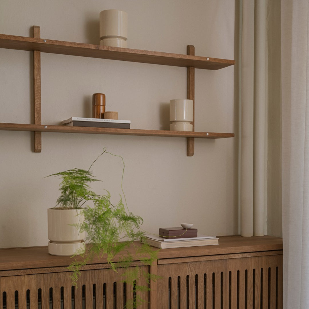 Hoff Glazed Pot - Sandstone Set