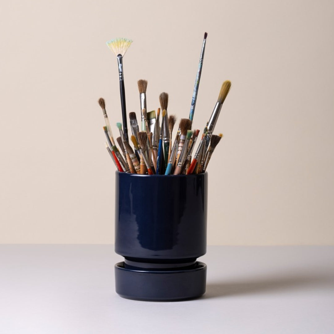 Hoff Glazed Pot - Sapphire Blue Set