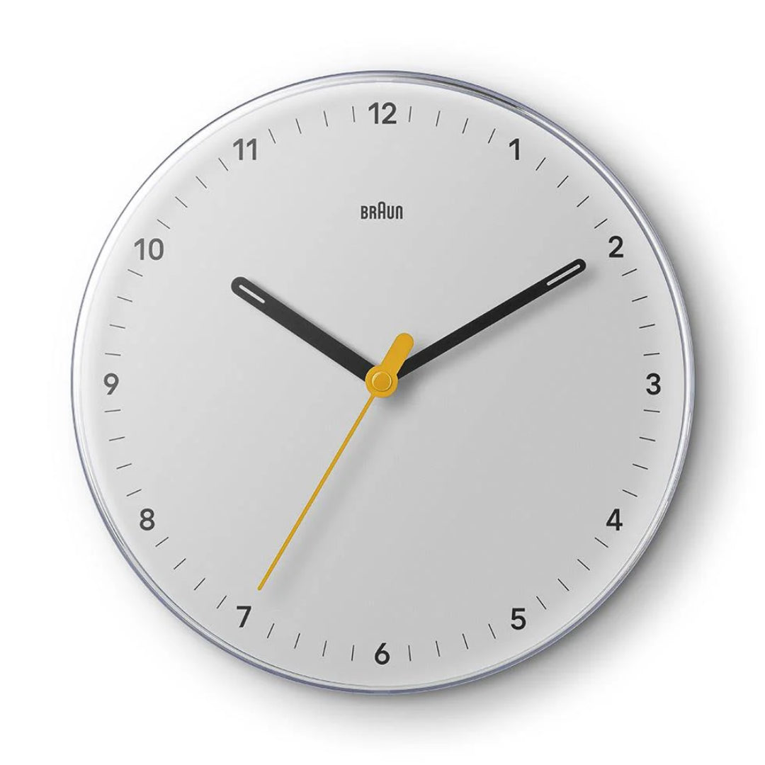 新品 KITH BRAUN Wall clock White Braun Wall Clock BC26 - Batten Home