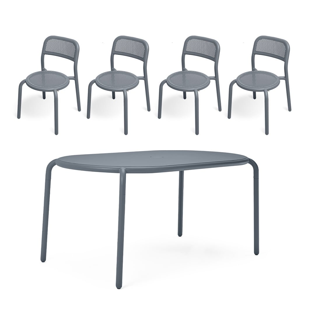 Toni Tavolo Table Set w/ 4 Chairs