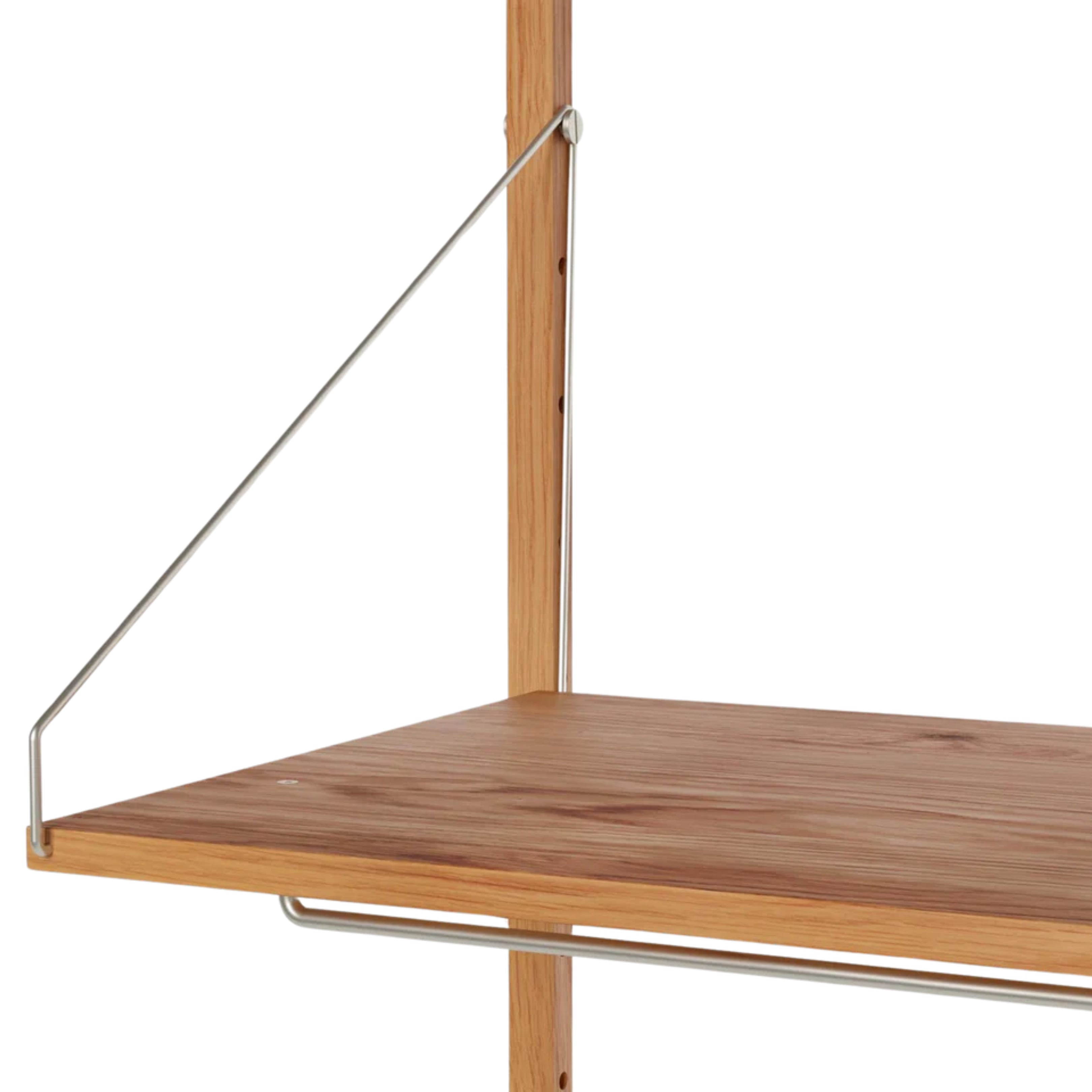 Shelf Library Hanger Section │ H72 │ Natural Oak