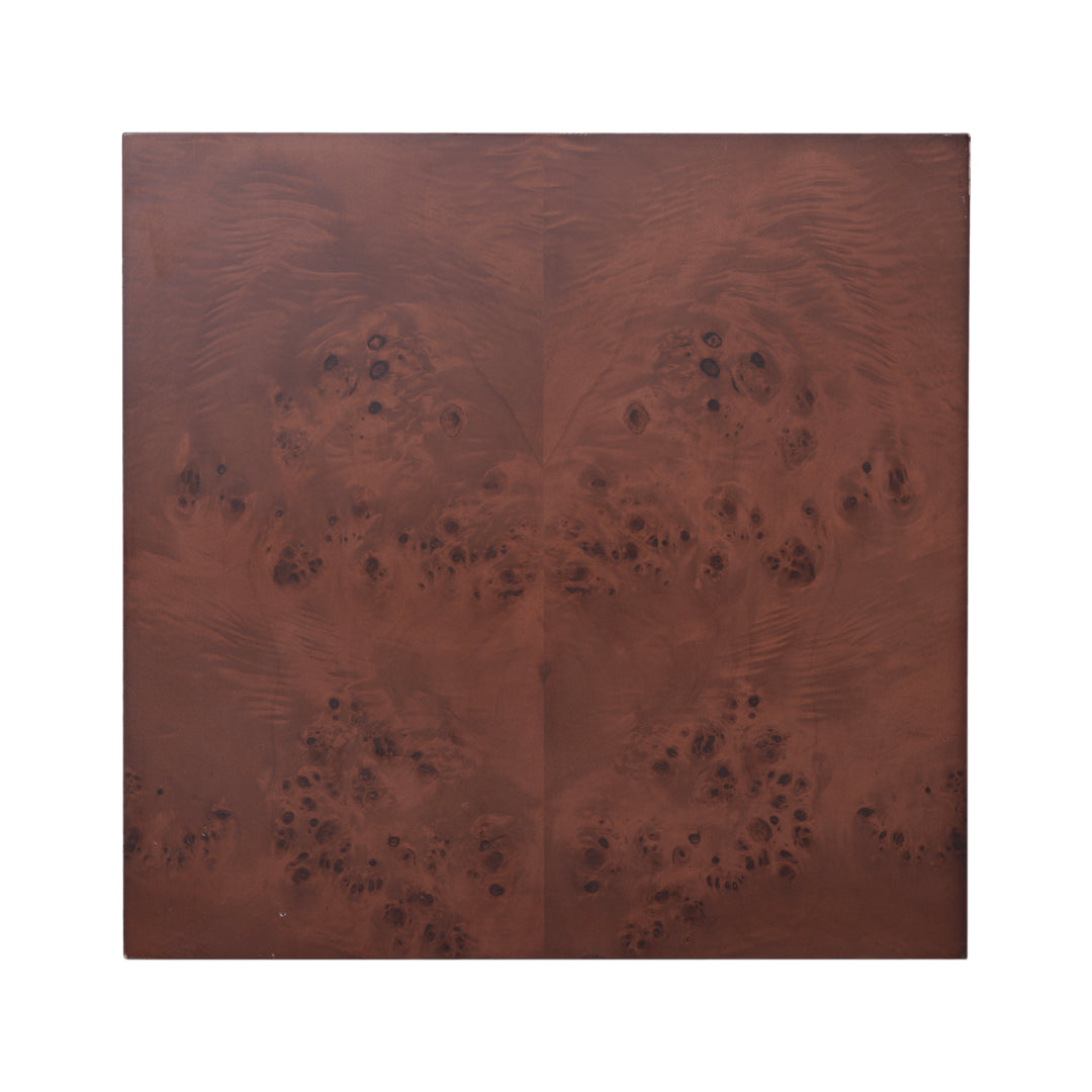 Ferm Living Burl Cube Side Table - Dark Stained Burl - Batten Home