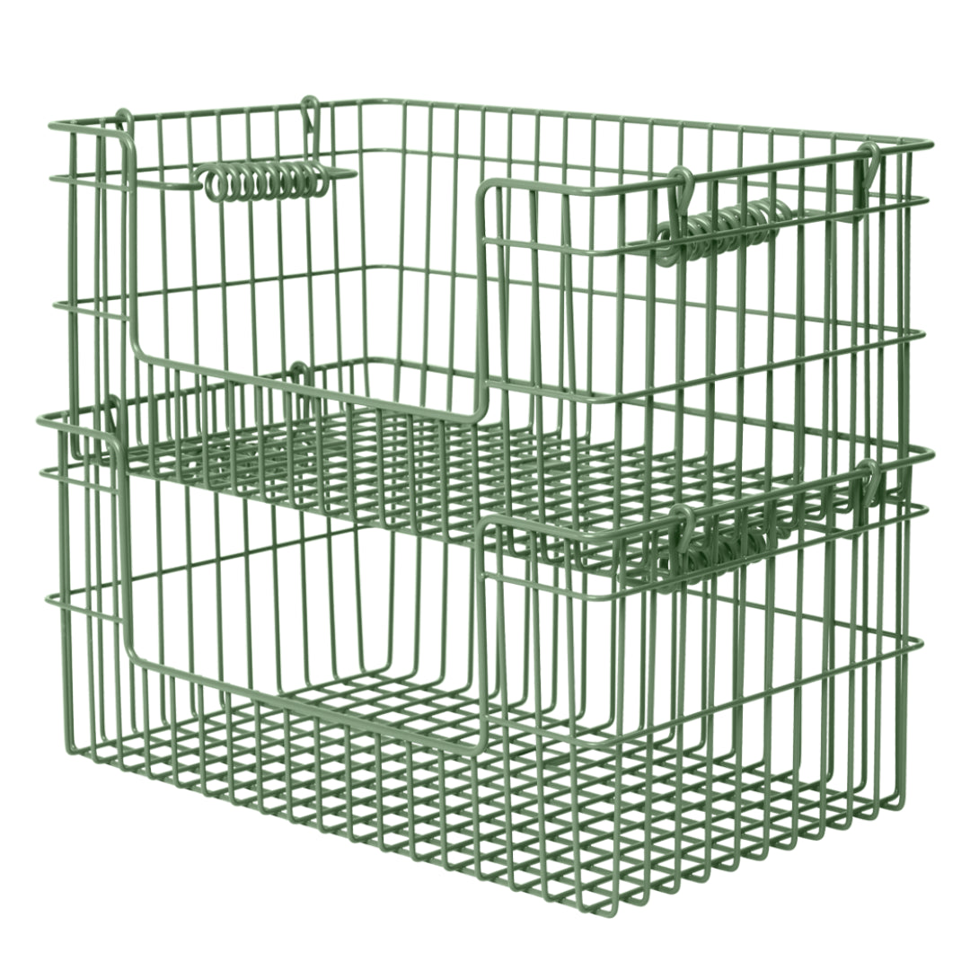 Ferm Living Cala Open Stackable Basket - Set of 2 - Batten Home