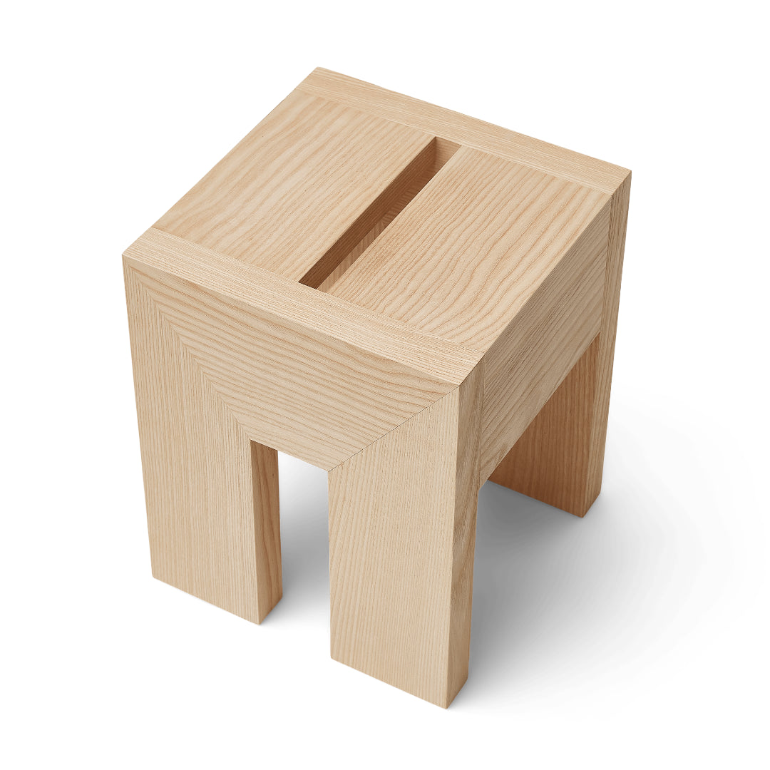 Form and Refine Monolith Side Table, Ash - Batten Home
