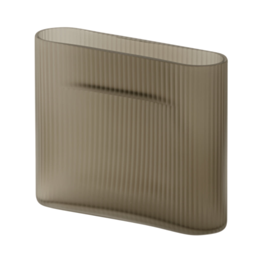 Ridge Vase Frosted Glass - Batten Home