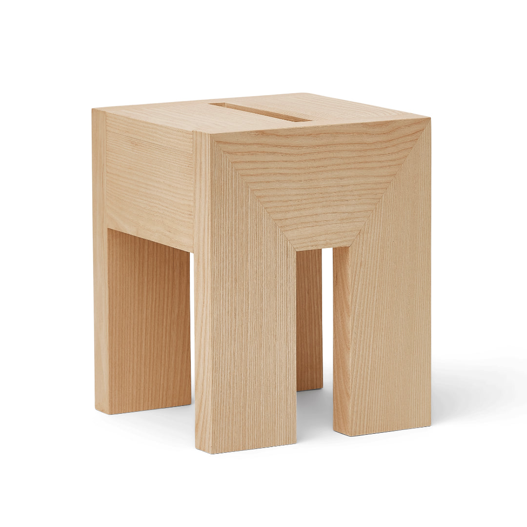 Form and Refine Monolith Side Table, Ash - Batten Home