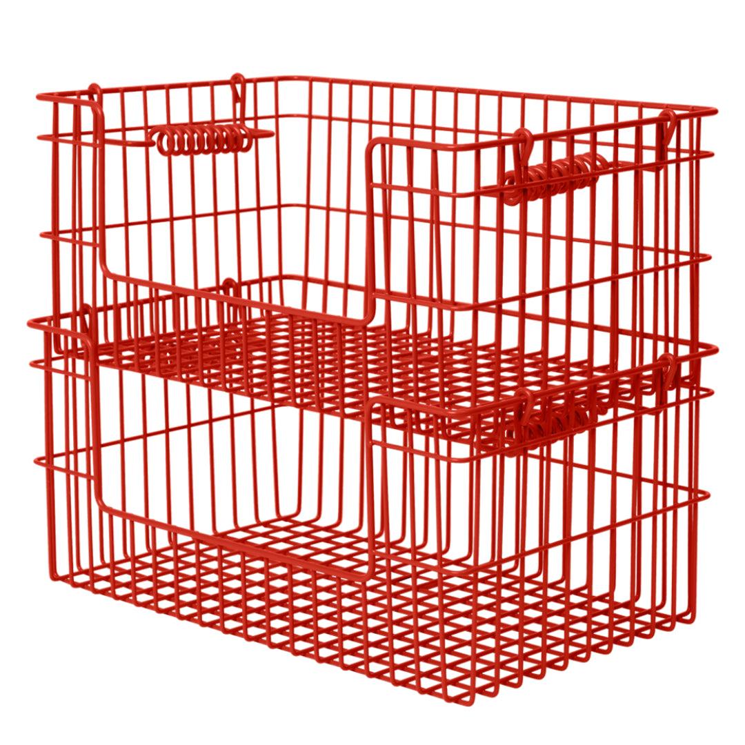Ferm Living Cala Open Stackable Basket - Set of 2 - Batten Home