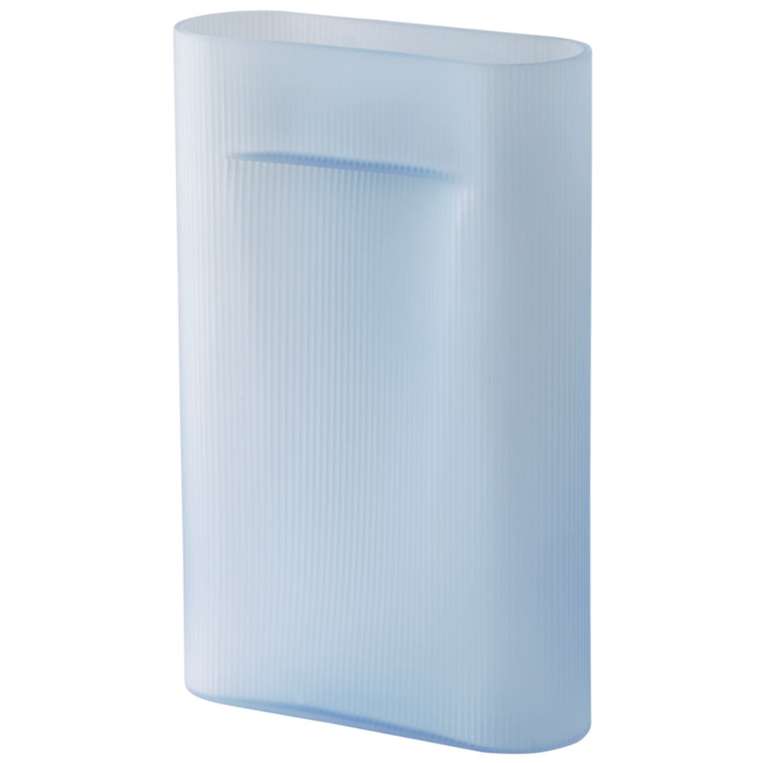 Ridge Vase Frosted Glass - Batten Home