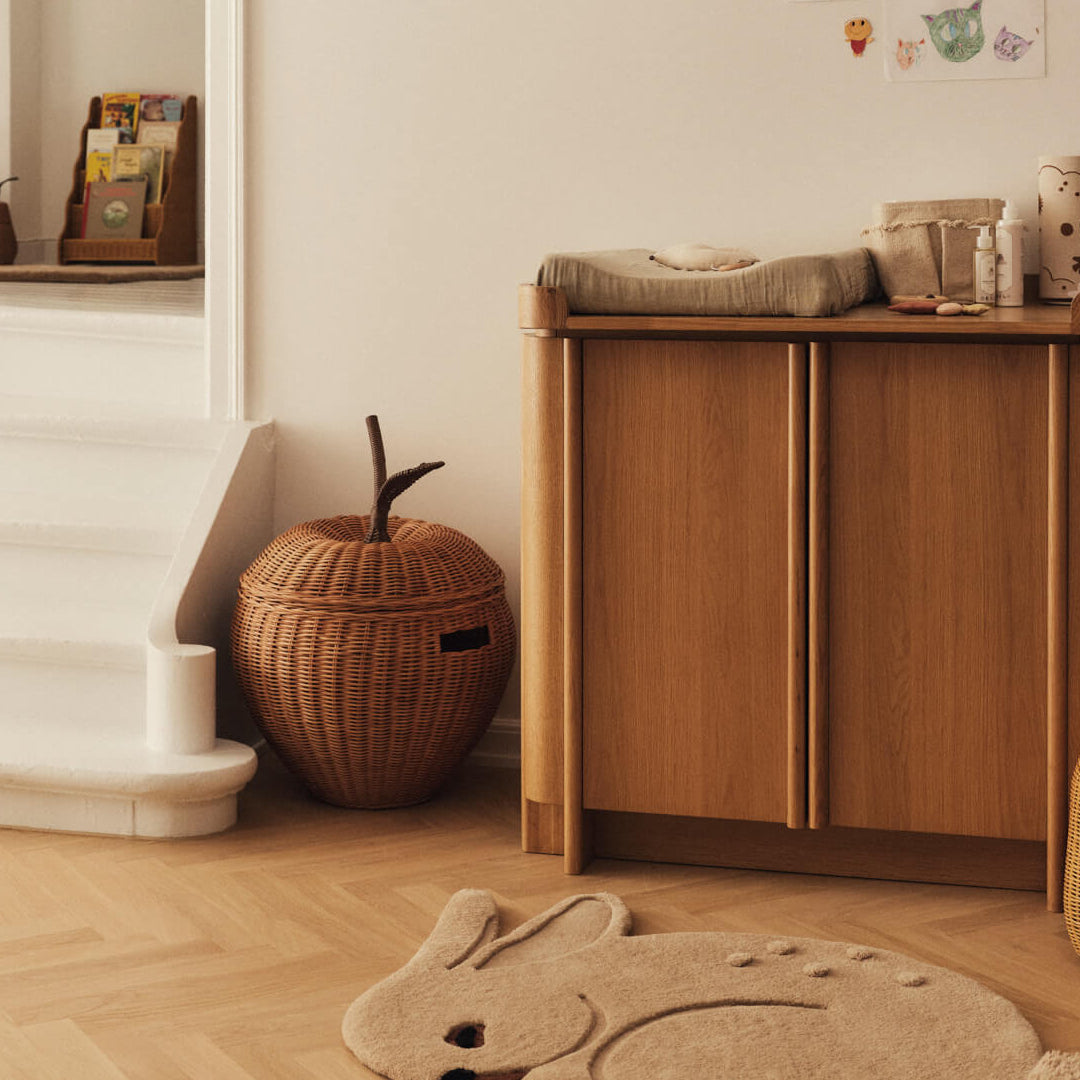 Apple Braided Storage Basket - Batten Home