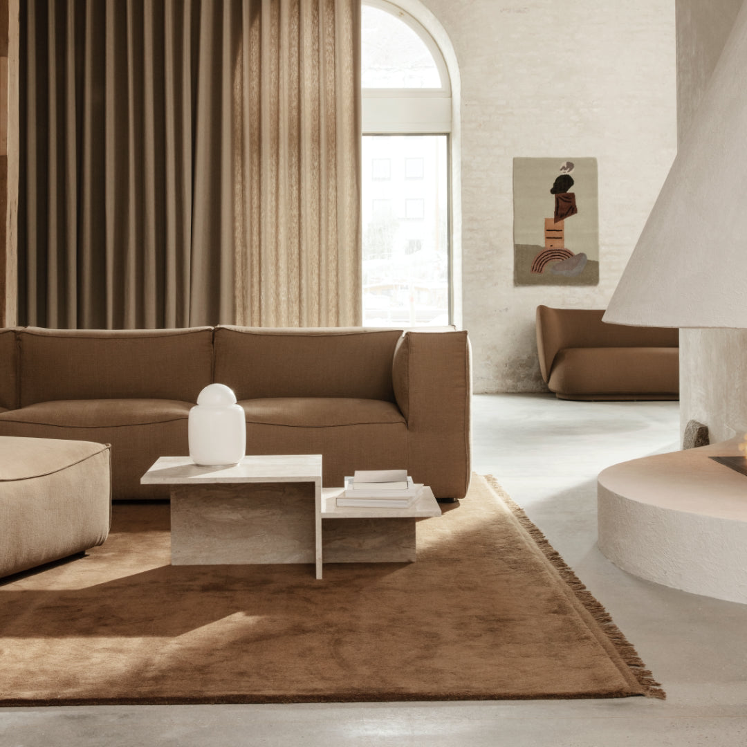 Distinct Coffee Table - Travertine - Batten Home
