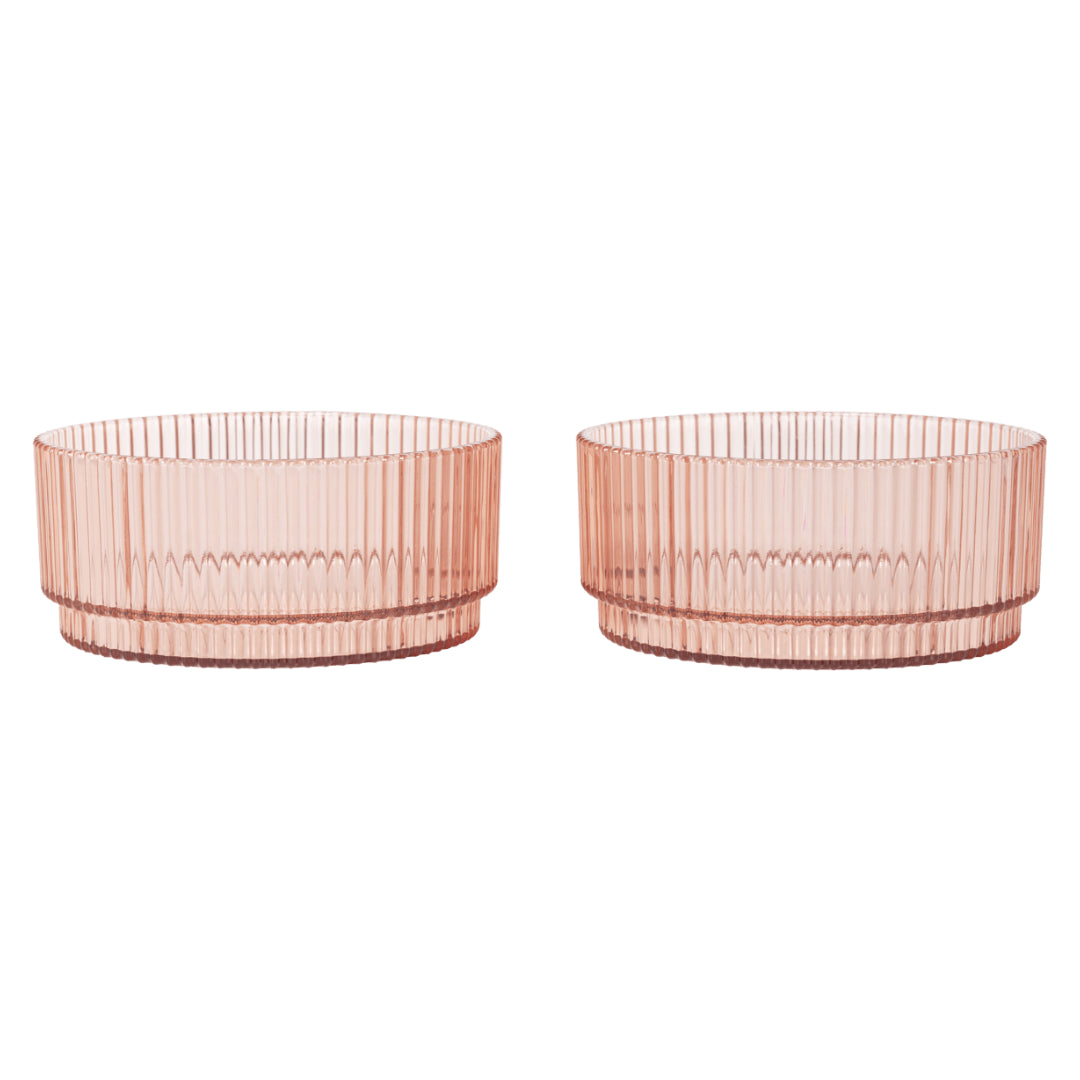 Ripple Kids Bowls - Set of 2 - Blush