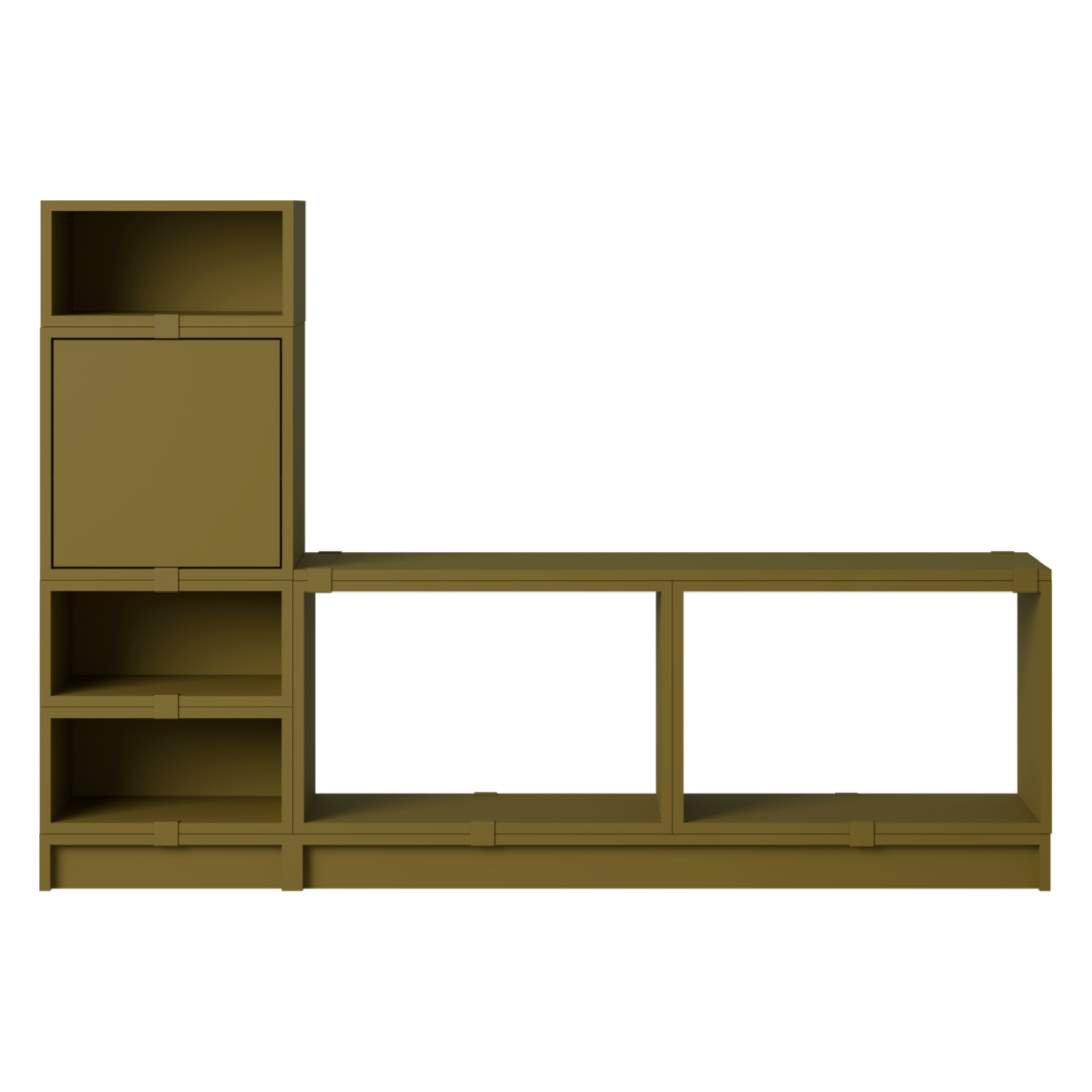 Stacked Storage System | Hallway | Configuration One - Batten Home