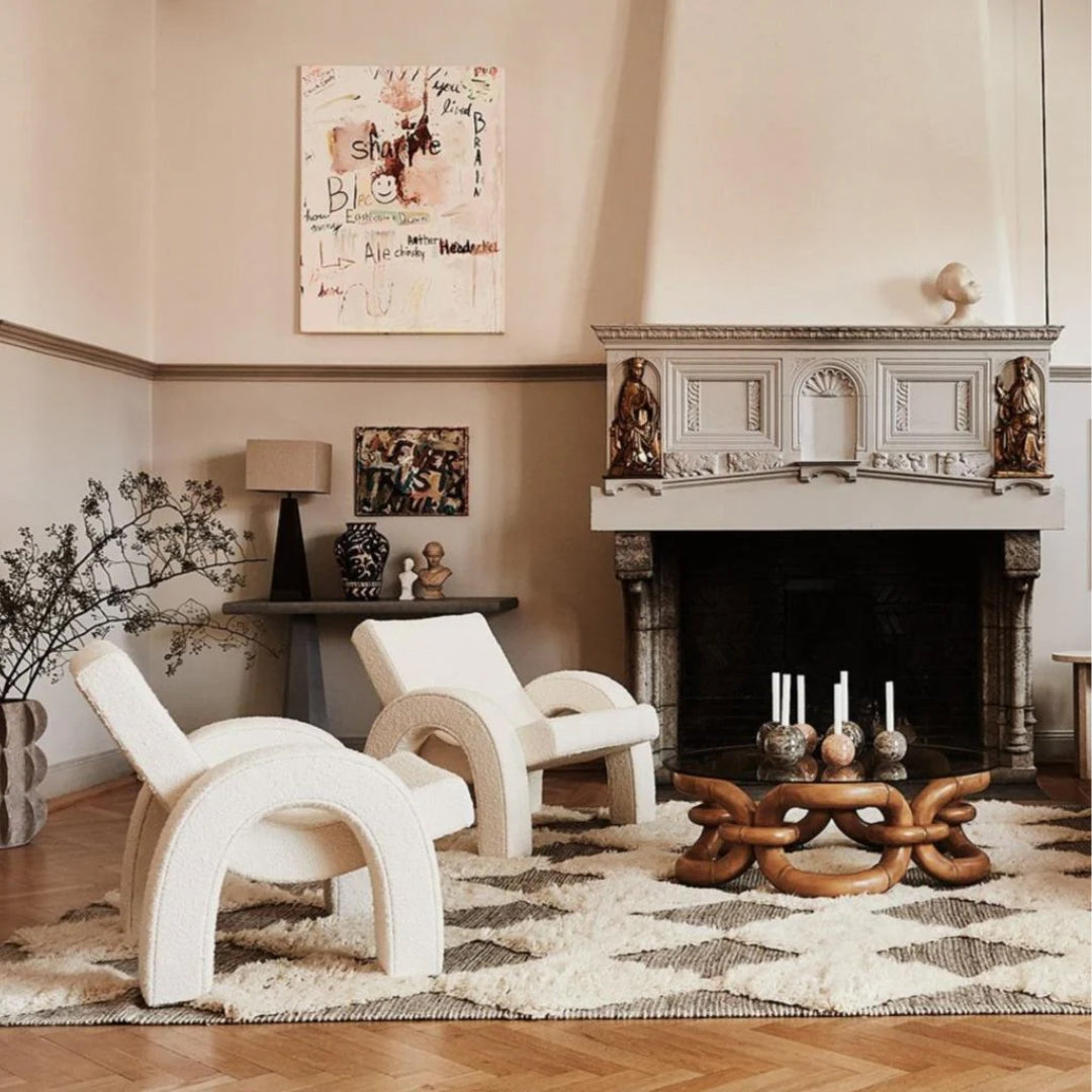 Arco Lounge Chair - Boucle White